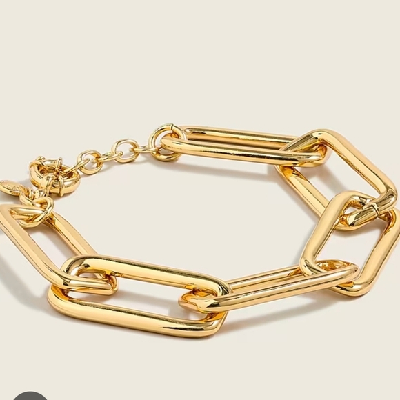 🔹️House of Harlow🔹 1960 Chunky Paper Clip Chain Link Bracelet in Goldtone  NWT - Picture 1 of 5